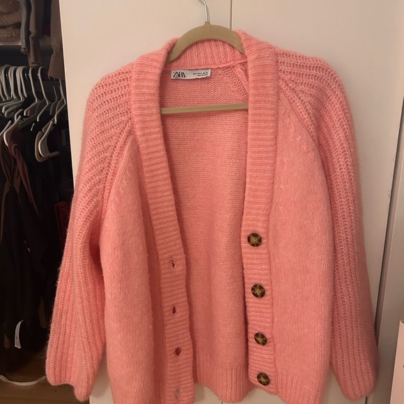 Zara Pink Cardigan Sweater - Picture 3 of 3